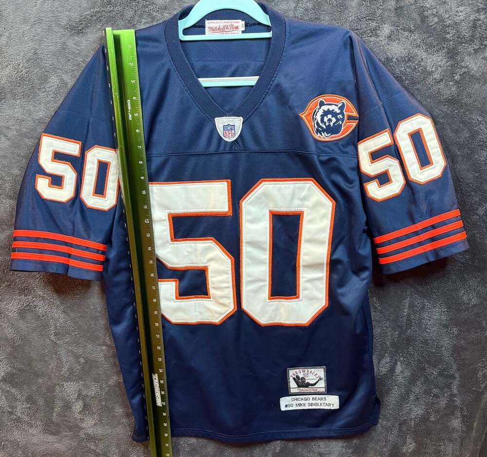 Mitchell & Ness Mike Singletary Chicago Bears Jersey Size 48 Blue